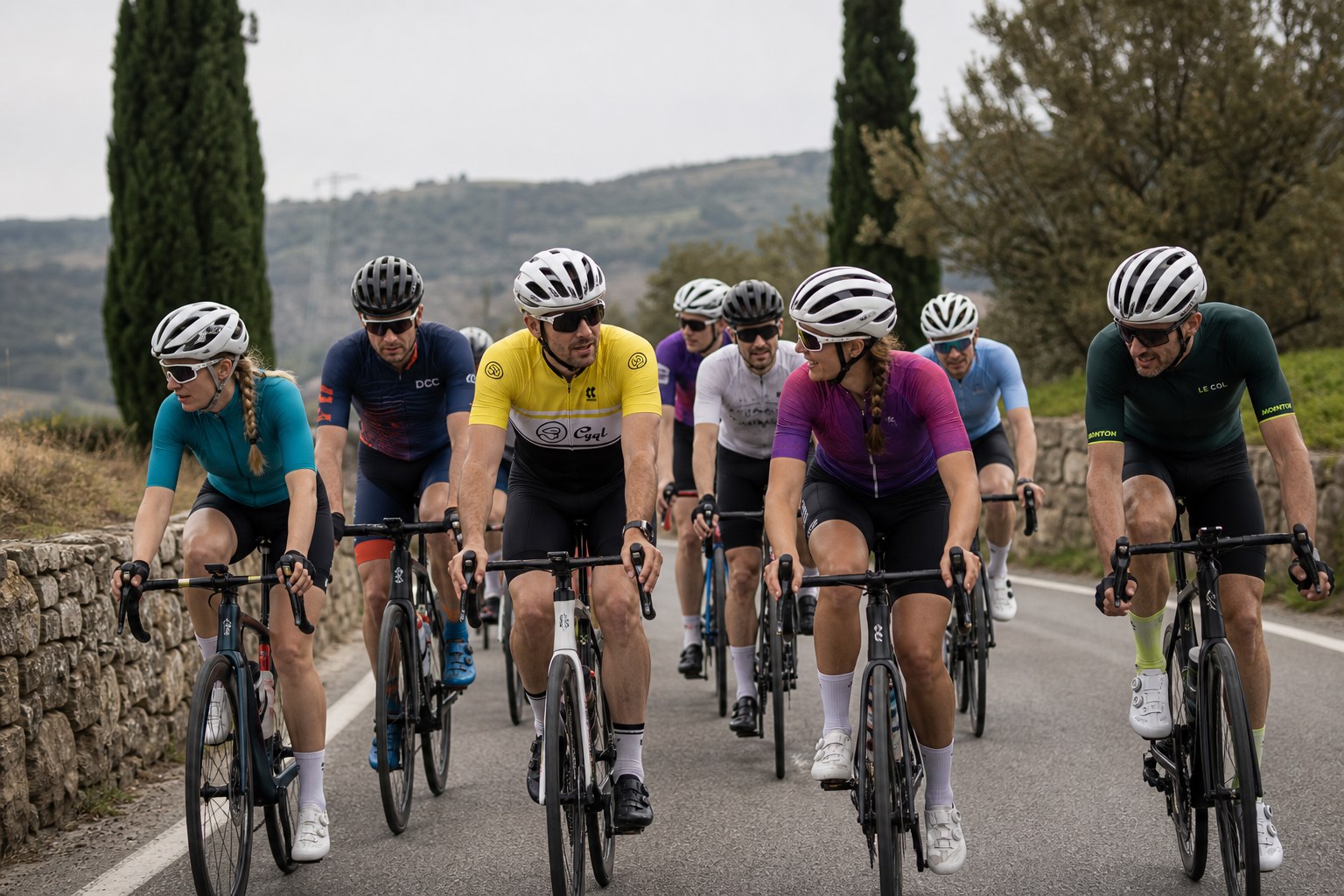 Cycling in Italien