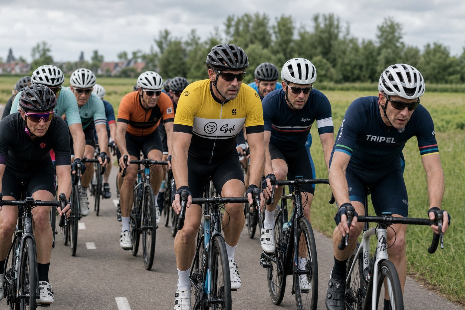 Cycling in Achtkarspelen, Pays-Bas
