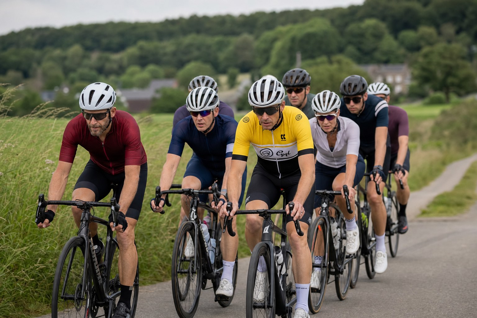 Cycling in Limbourg, Pays-Bas
