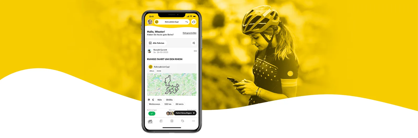 Neue Club-App bringt Radsport-Freunde auf Trab
