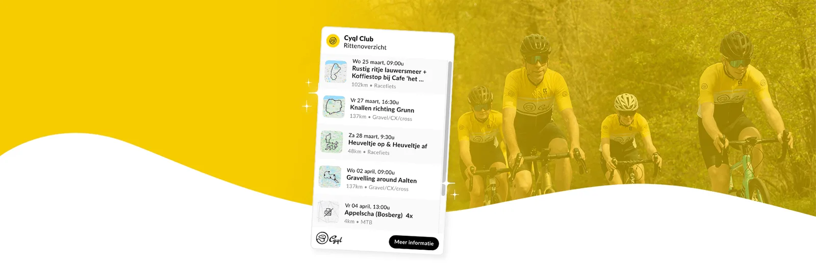 Ontdek de nieuwe Cyql ritten-widget