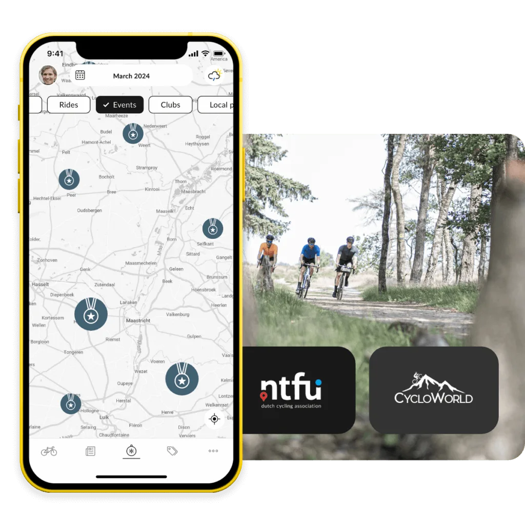 Local tours & cycling events on a global scale