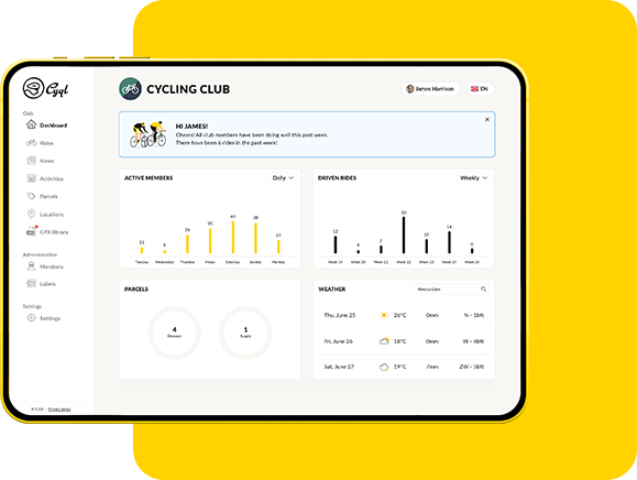 Cyql Cycling Dashboard